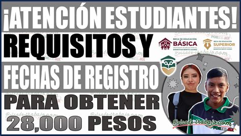 Requisitos Y Fechas De Registro Para Obtener Los Pesos De La