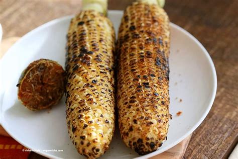 Indian Roasted Corn On The Cob Street Style Butta Or Bhutta Recipe