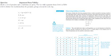 [solved] Argument Form Validity Question Below A Set Of