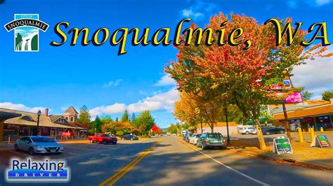 Snoqualmie WA Relaxing Drives YouTube