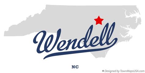 Map of Wendell, NC, North Carolina