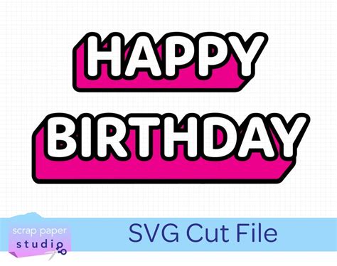 Feliz Cumplea Os Svg Archivo De Corte Para Cricut Y Etsy Espa A