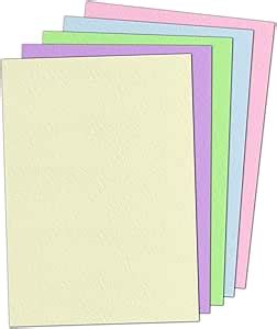 5 Colours A4 120gsm Coloured Art Paper Card 100 Sheets Amazon Co Uk