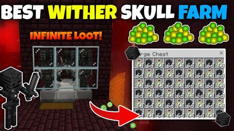 Best Wither Skeleton Skull Farm Tutorial In Minecraft Bedrock