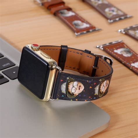 Custom Photo Leather Apple Watch Band