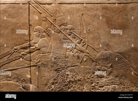 Ashurbanipal Lion Hunt Hi Res Stock Photography And Images Alamy