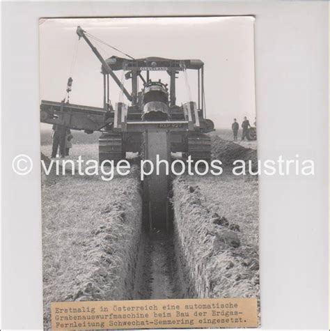 Pressefoto Bau Erdgasleitung Schwechat Semmering um 1955 Brüder Basch