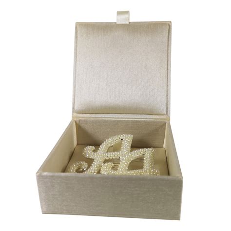 Cream Color 100 Silk Jewelry Box