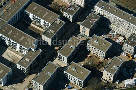 Luftbild Berlin Baustelle Wohngebiet Einer Mehrfamilienhaussiedlung