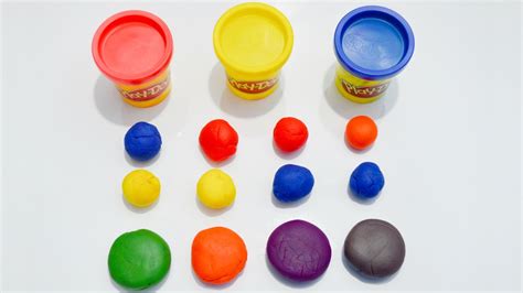 Learn Colors Using Play Doh Mix Primary Colors To Produce Secondary