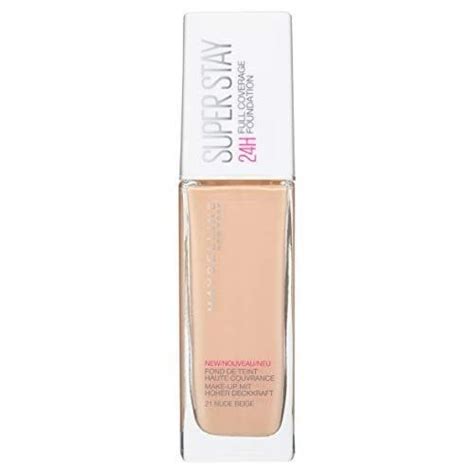 Maybelline New York Base de Maquillaje Superstay 24H Larga duración Tono 21 Nude Beige
