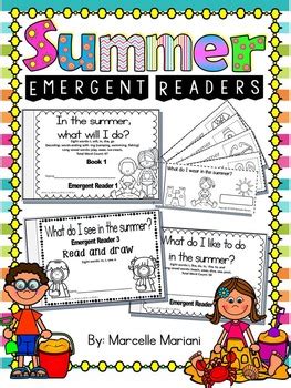 Summer Emergent Readers Sight Word Emergent Reader Cut Assemble Books