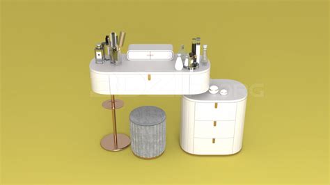 3937. Free 3D Dressing Table Model Download - 3Dzip.Org - 3D Model Free Download