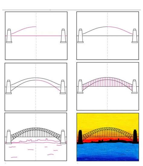 Comment Dessiner Paysage Sous Le Pont Dessin Facile