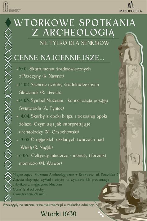 Wtorkowe Spotkania Z Archeologi Nie Tylko Dla Senior W Muzeum