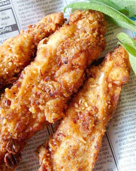 Pecan Crusted Healthy Fried Chicken Good Dinner Mom