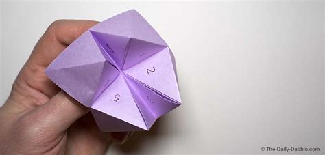 How To Make An Origami Fortune Teller The Daily Dabble