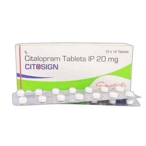 Citosing Citosign Citalopram Mg Tablet Treatment Depression Panic