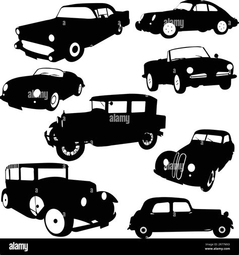 Old Car Vector Stock Vector Image Art Alamy