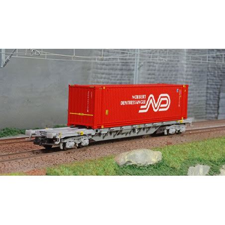 Wagon Porte Conteneurs Bogies Sncf Sgss Jouef Hj Avec