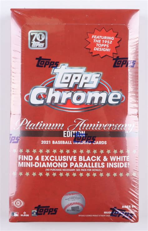 Topps Chrome Platinum Anniversary Baseball Hobby Lite Box With