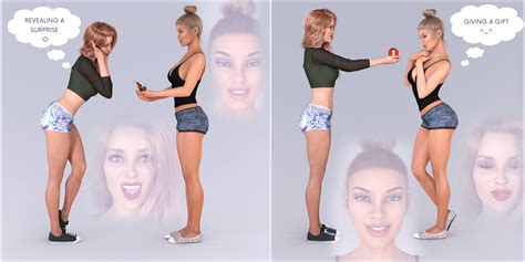 Z Actions And Reactions Poses And Bonus Expressions For Genesis And