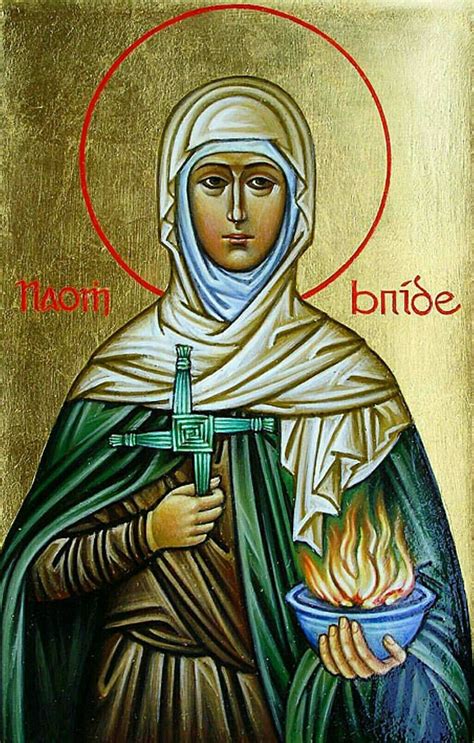 St Brigid Icon St Brigid Of Kildare Hand Painted Icon Iconography Artofit