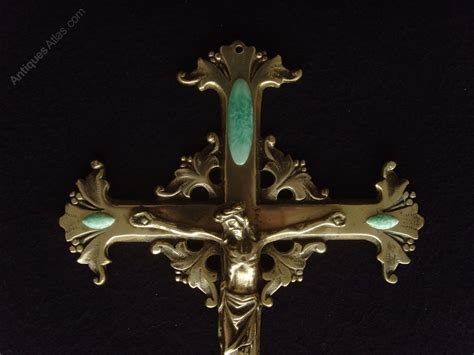 Antiques Atlas Brass Wall Crucifix Corpus Christi Cabochons