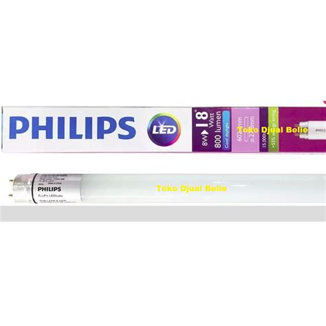 Jual Philips Ecofit W Led Tube T Mm Lumen Pengganti Tl D