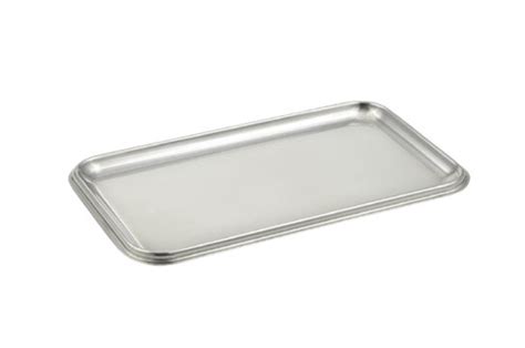 Sliver Mm Thick Rectangular Polished Finish Stainless Steel Tray For