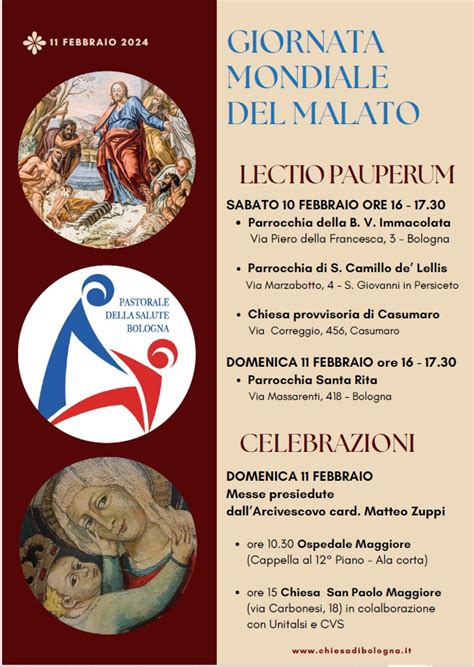 Xxxii Giornata Mondiale Del Malato Lectio Pauperum E Celebrazioni