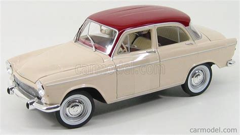 NOREV 185720 Scale 1 18 SIMCA ARONDE P60 MONTLHERY 1962 IVORY RED