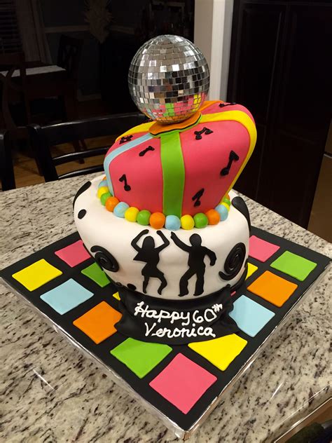 Disco Birthday Cake Custom Cakes Birthday Cake Cake Decorating