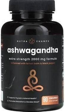 NutraChamps Ashwagandha Root Extra Strength Formula 2000 Mg Price