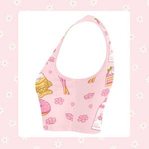 Yume Kawaii Sakura Crop Top Yume Kawaii Clothing With A Dash Of Fairy