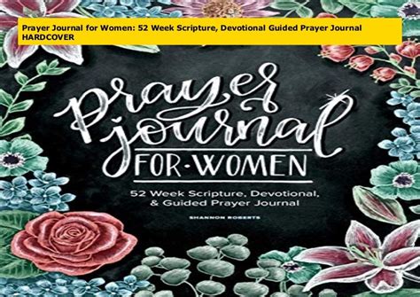 Prayer Journal For Women 52 Week Scripture Devotional Guided Pray