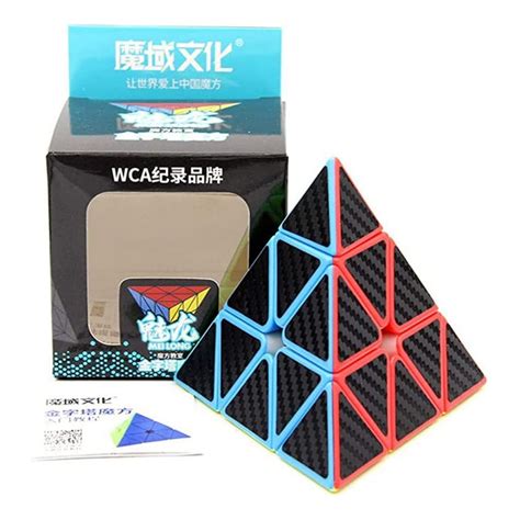 Cubo Rubik Pyraminx Meilong Jinzita Pirámide Sticker Carbono Rubikexpress