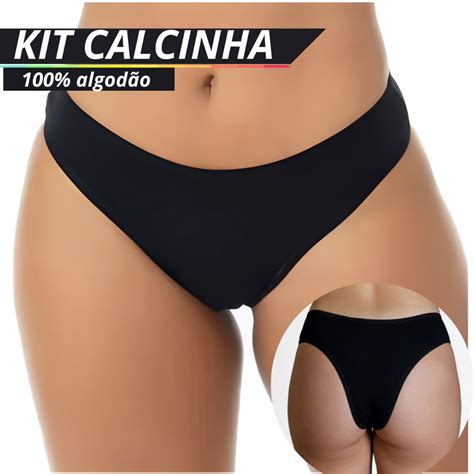 Kit Calcinhas De Algod O Lindas Sensual Macias Coloridas Shopee Brasil