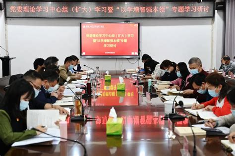 【主题教育】学校召开党委理论学习中心组（扩大）学习暨 “以学增智强本领”专题学习研讨 湖南工艺美术职业学院