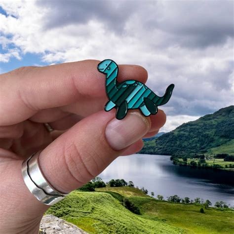 Loch Ness Monster Enamel Pin Badge Scottish Nessie Etsy