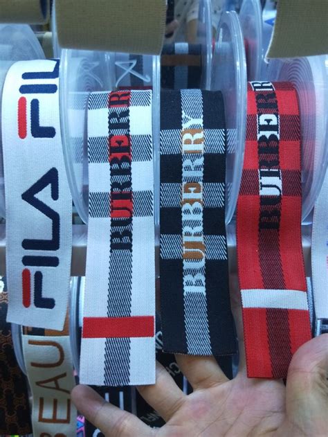 Burberry Webbing Fila Ribbons For Garment Trims Yczd Grosgrain