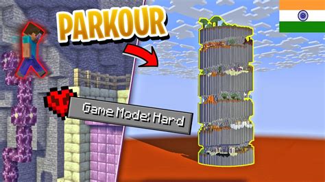 Parkour Challenge In Minecraft Spiral Parkour Map Youtube