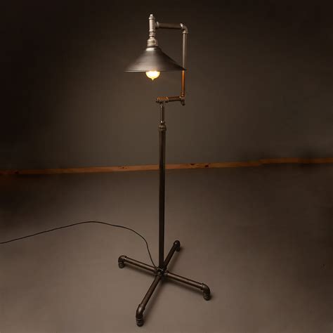 Metal Shade Plumbing Pipe Floor Lamp Edison Light Globes Pty Ltd