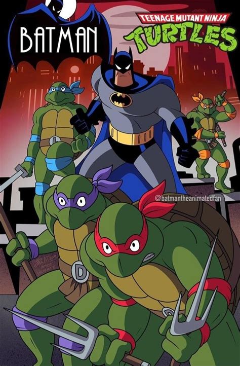 Batmanteenage Mutant Ninja Turtles Batman Comic Art Teenage Mutant