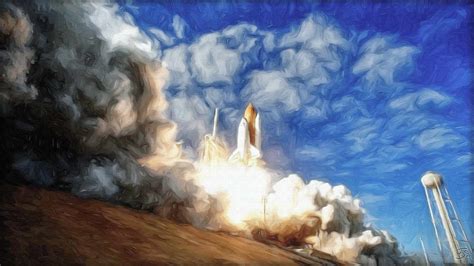 Space Shuttle Painting at PaintingValley.com | Explore collection of Space Shuttle Painting