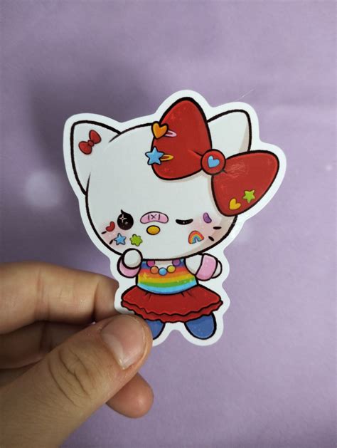 3 Inch Sanrio Decora Stickers - Etsy