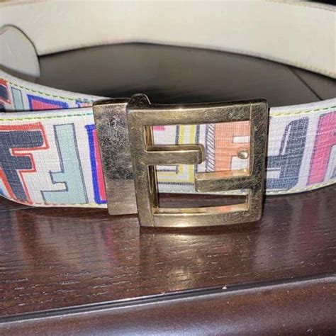 Fendi Colourful Vintage Belt Fendi Belt Colorful Depop