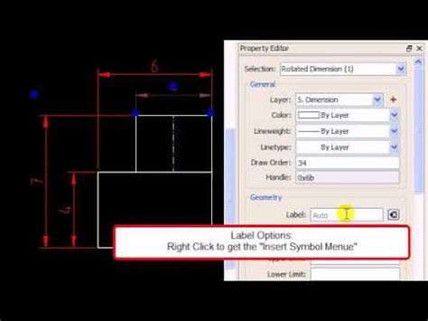 Qcad Tutorial Editing Individual Dimensioning Youtube