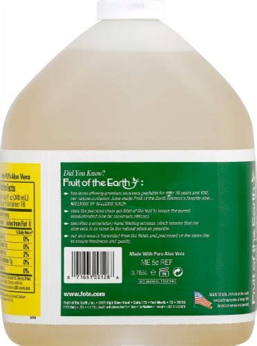 Fruit Of The Earth Aloe Vera Juice 128 Fl Oz QFC