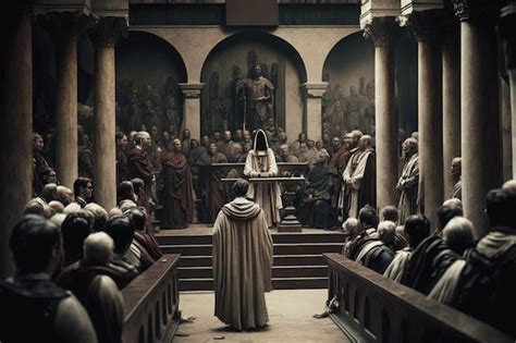 Premium Ai Image The Trial Of Jesus Before Pontius Pilate Way Of The